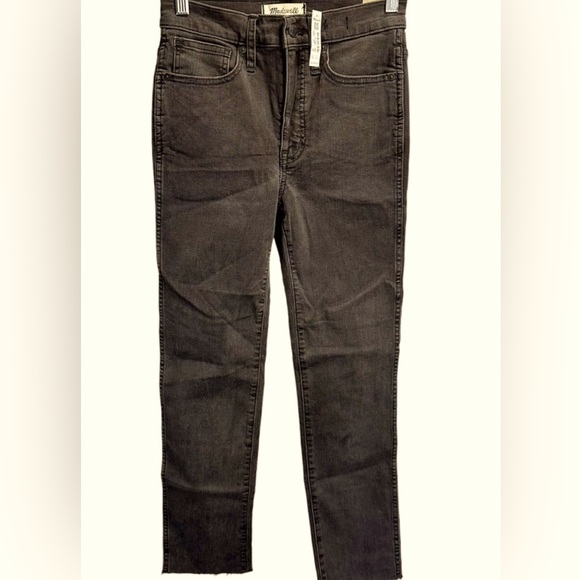 NEW Madewell Stovepipe Jeans in Banberry Wash: Raw-Hem Edition, 26 - Picture 5 of 6